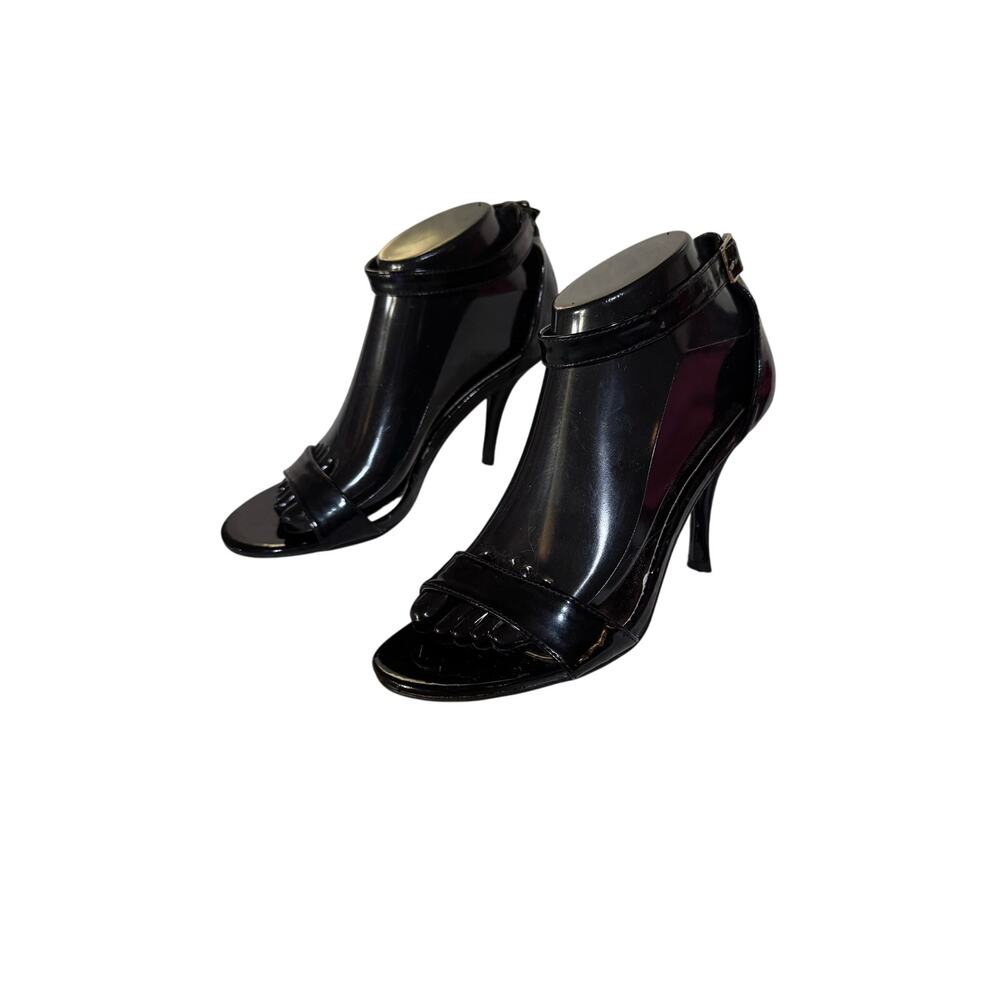 Madden Girl Darrlin Patent Leather High Heel Shoes Size 7.5 Black